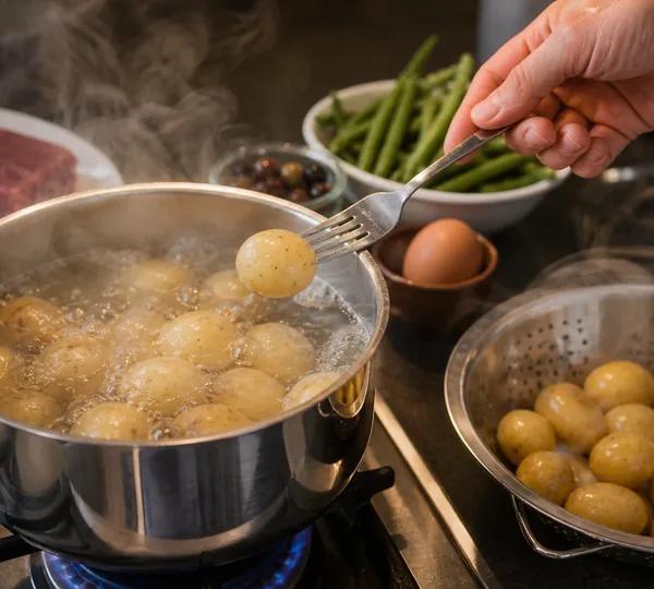 Step 1: Boil the potatoes
