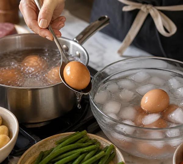 Step 2: Boil the eggs