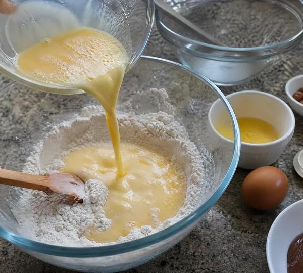 Step 4: Stir in the melted butter