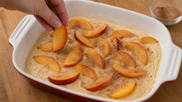 Step 4: Add the peaches