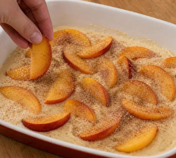 Step 4: Add the peaches