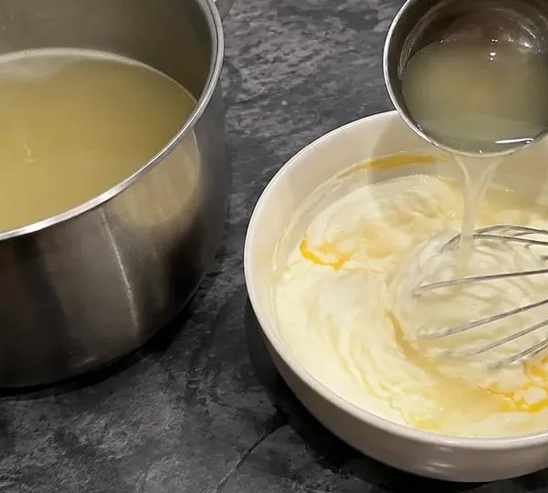 Step 8: Stir a ladleful