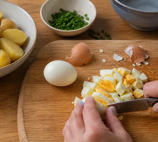 Step 2: Boil the egg