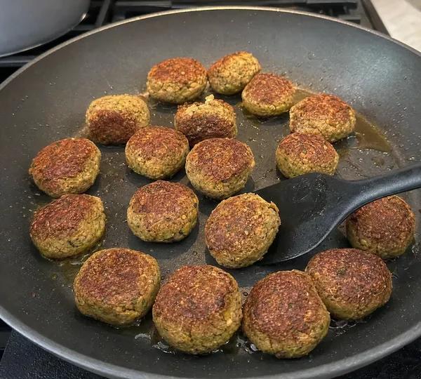 Step 2: Brown the Falafels