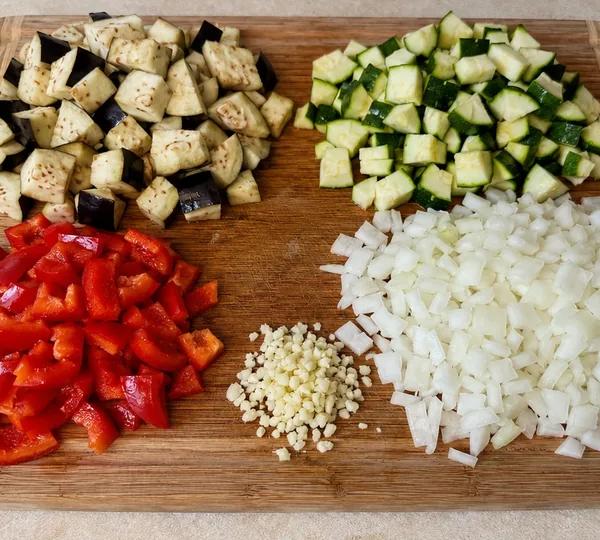 Step 1: Cut the eggplant