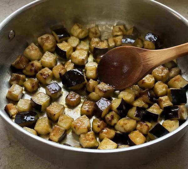 Step 4: Brown the Eggplant