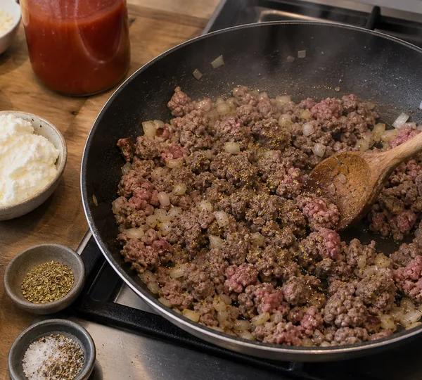 Step 3: Brown the beef