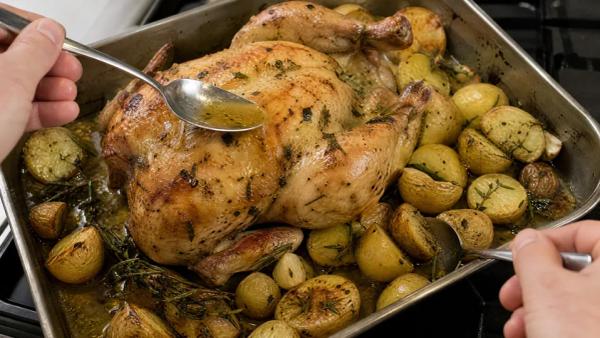 Step 9: Baste