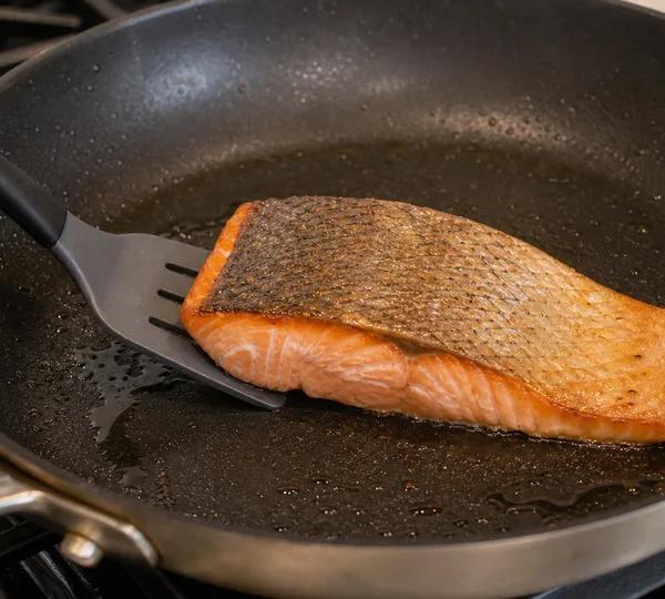 Step 2: Pan-cook the salmon