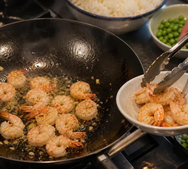 Step 1: Sear the shrimp