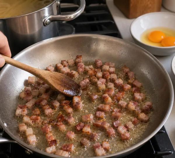 Step 4: Crisp the Guanciale