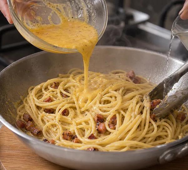 Step 8: Loosen with pasta water