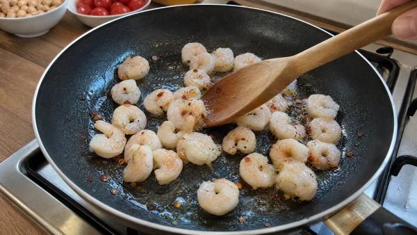 Step 5: Cook Shrimp