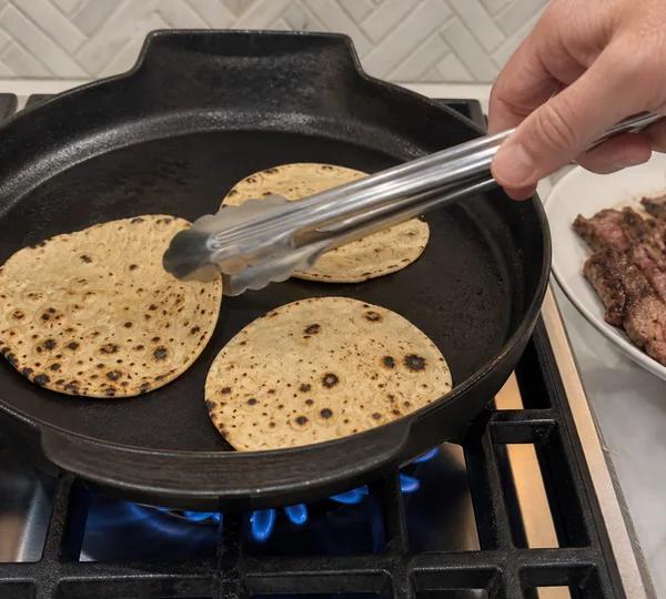 Step 5: Warm Tortillas