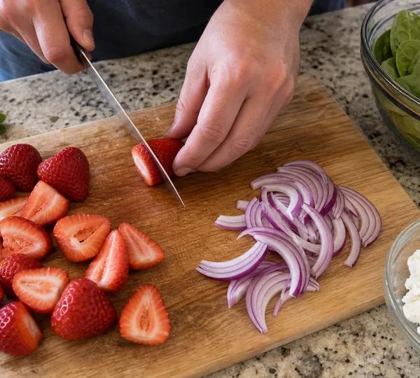 Step 6: Hull the strawberries