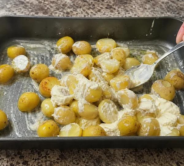 Step 8: Crisp the Potatoes