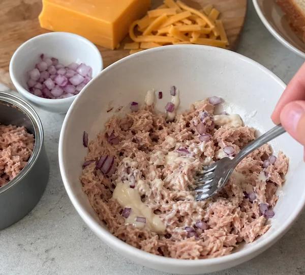 Step 1: Mix the tuna