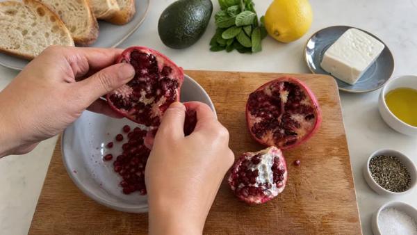 Step 2: Prep Pomegranate