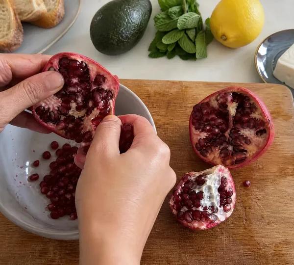 Step 2: Prep Pomegranate