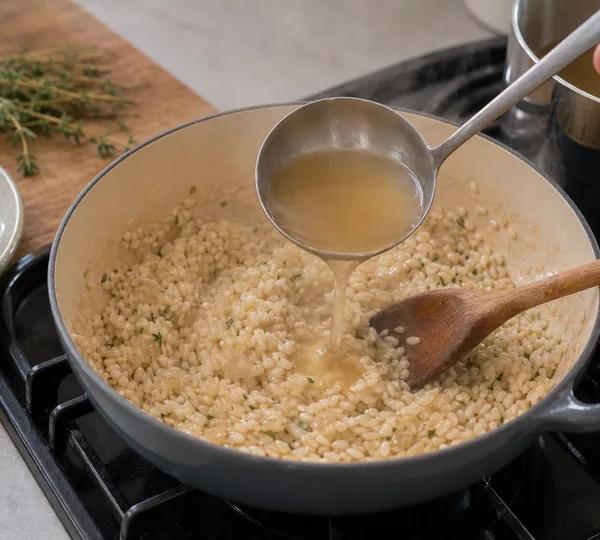 Step 8: Add stock ladle by ladle