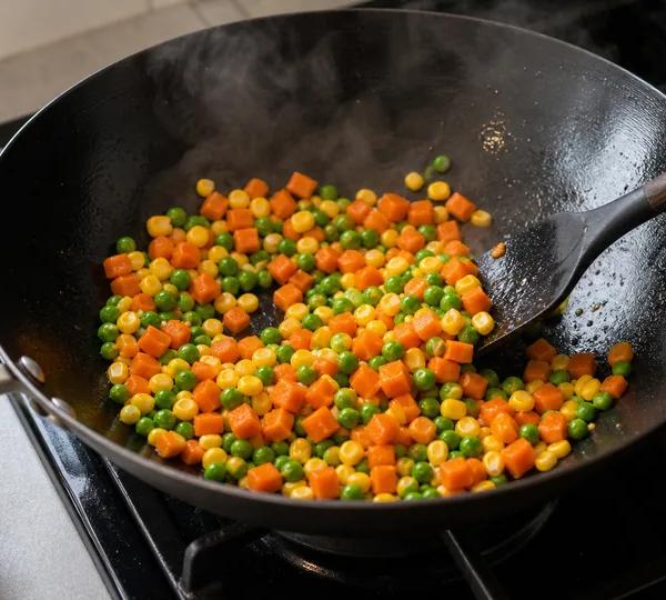 Step 3: Fry the veg