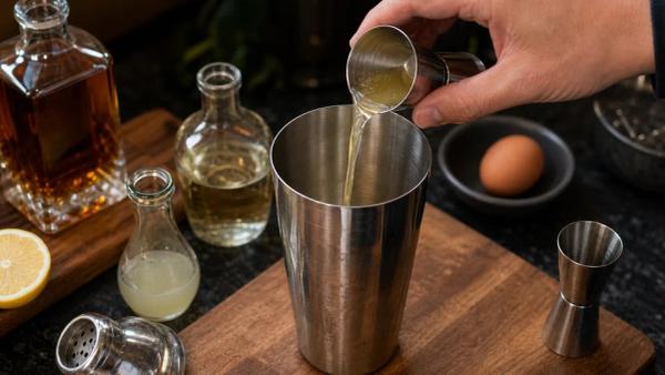Step 1: Dry shake