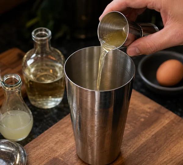 Step 1: Dry shake